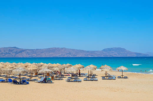 Episkopi beach in Rethymno Crete Greece