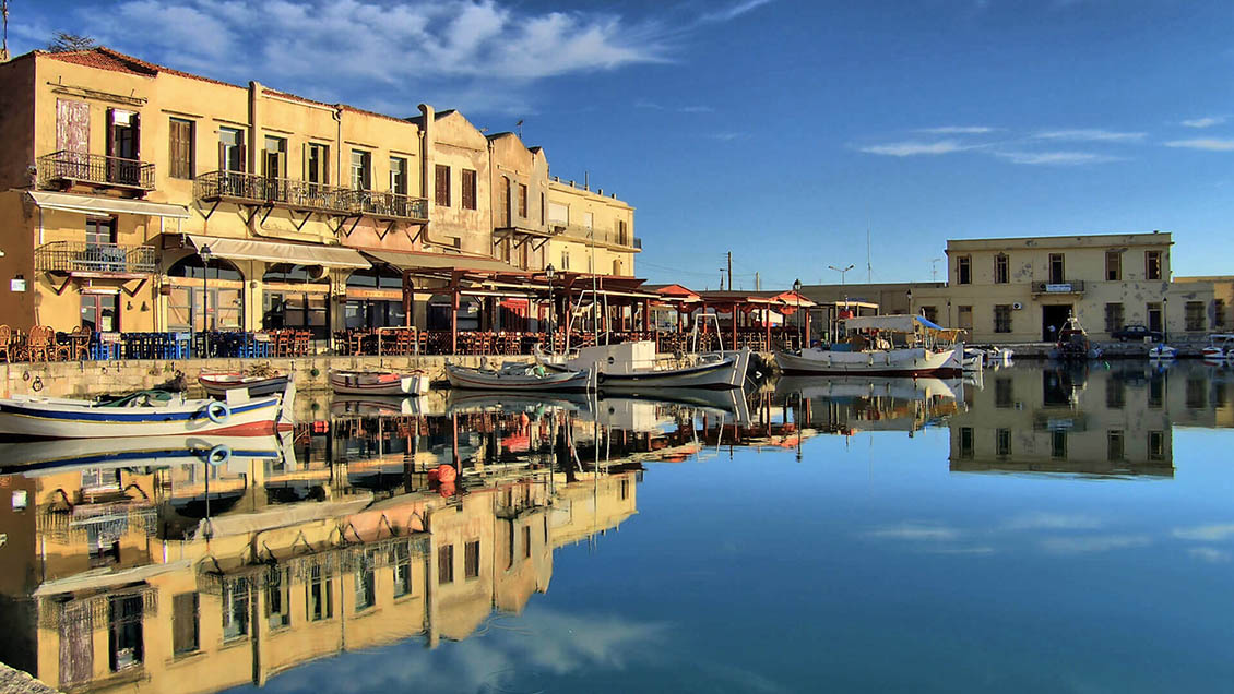 Rethymno old city center - the port of Rethymno