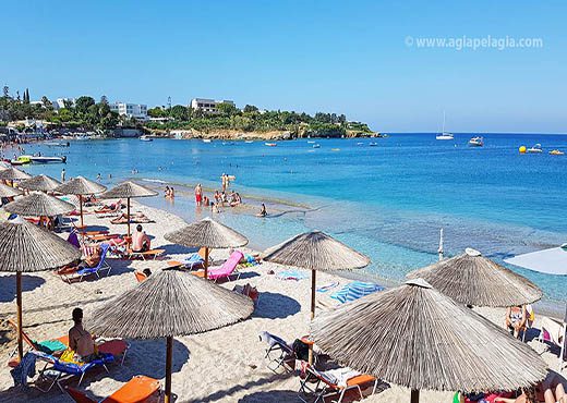 Agia Pelagia beach in Heraklion Crete