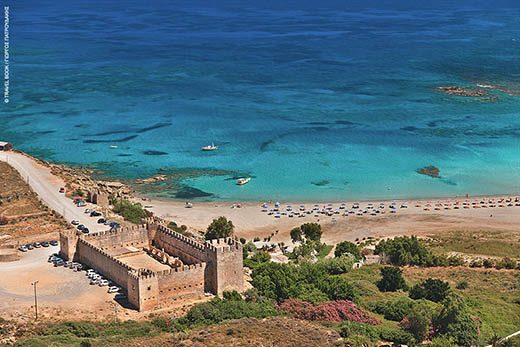 Frangokastelo Strand im Süden von Rethymno auf Kreta, Griechenland