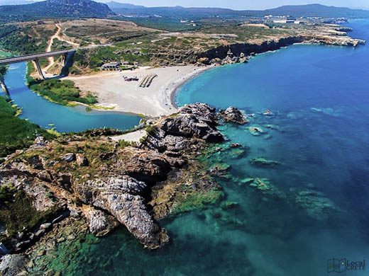 Geropotamos beach in Rethymno Crete