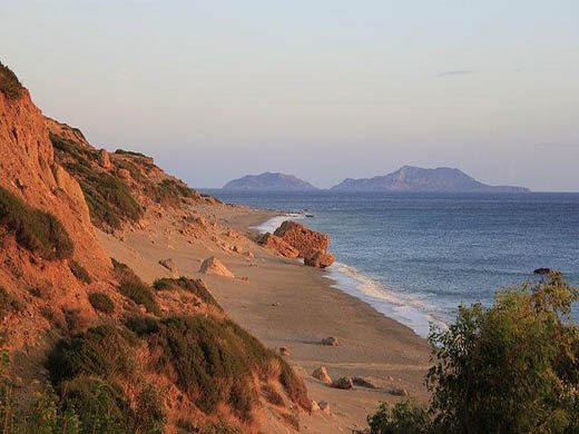 Ligres-Strand im Süden von Rethymnon auf Kreta