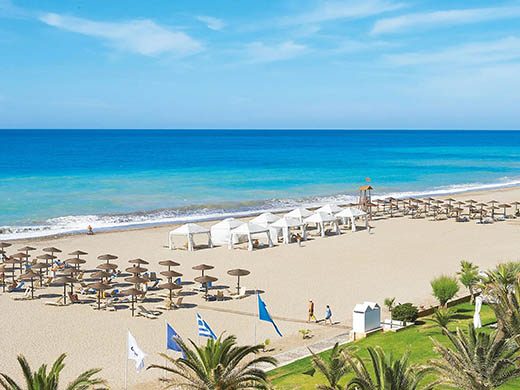 Altstadtstrand von Rethymno auf Kreta, Griechenland