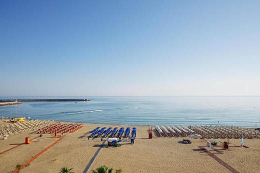 Altstadtstrand von Rethymno auf Kreta, Griechenland